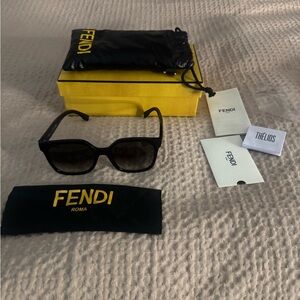 Fendi Black Sunglasses with Case